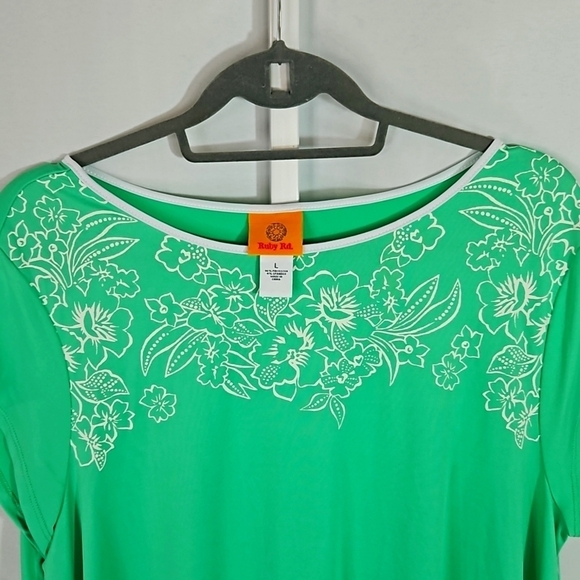 Ruby Rd Green Dress Size Large - Picture 5 of 7